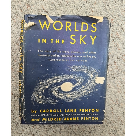 VTG 1950 Worlds in the Sky by Carroll Lane & Mildred Adams Fenton Hardcover Book - Picture 1 of 5